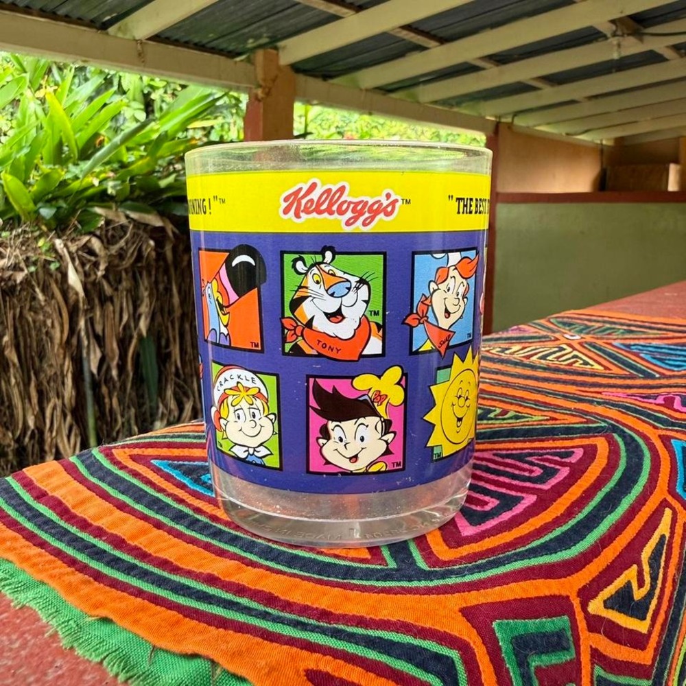 Vintage Kellogg's Tony the Tiger & Friends‎ Glass Cup Cereal Promo 1990s